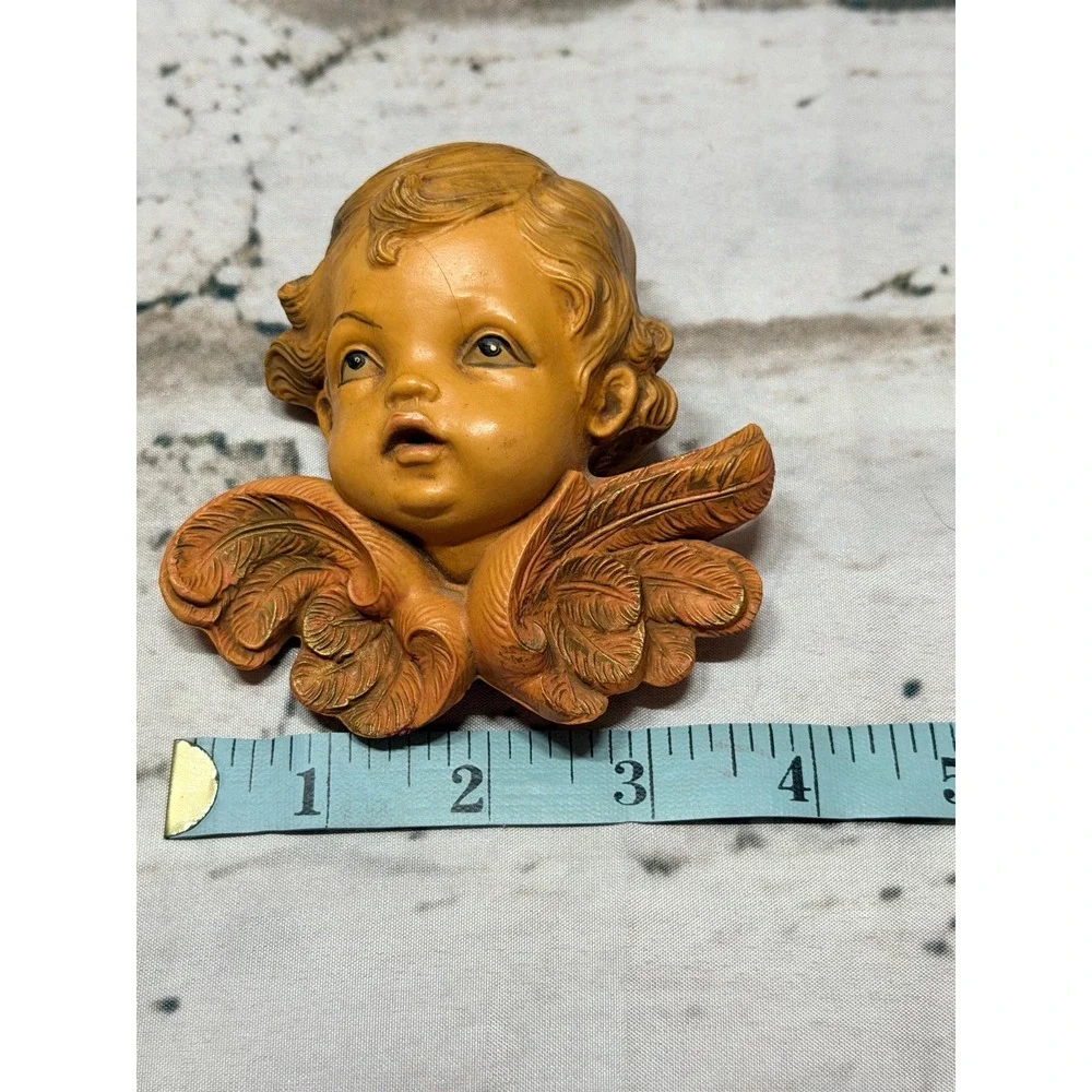 Vintage Italian Cherub Wall Plaque | Depose Italy | Angel Wall Decor | Capodimon